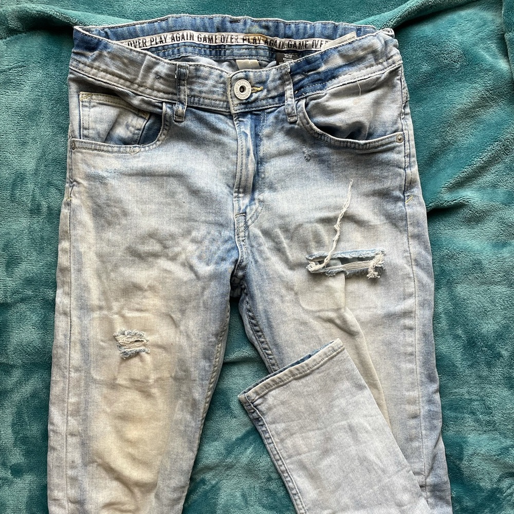 H&M distressed blue boys jeans